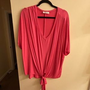 Zenana XL Short Sleeve Shirt. Hot Pink. Brand new w/o Tags - Never Worn